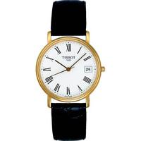 Tissot Mens Gold Plated Classic Strap Watch T52.5.421.13