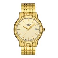 tissot mens gold plated bracelet watch t0854103302100
