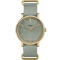 timex originals ladies gold plated strap watch tw2p88500