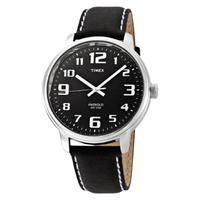 Timex Mens Black Leather Strap Watch T28071