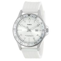 Timex Ladies White Rubber Strap Watch T2P030