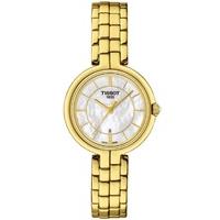 Tissot Ladies Flamingo Gold Plated Watch T094.210.33.111.00