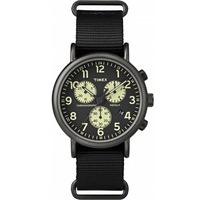 timex originals mens black chronograph strap watch tw2p71500