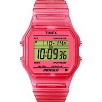 Timex Originals Unisex Pink Rubber Strap Watch T2N805