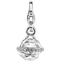 Ti Sento Ladies Silver Clear Cubic Zirconia Ball Charm 8147ZI