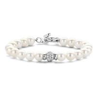 Ti Sento Ladies Silver Pearl Bracelet 2808PW