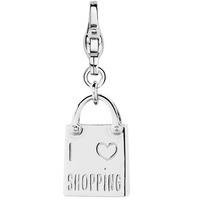 ti sento ladies silver shopping bag charm 8169si