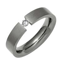 Titanium 5mm Diamond Wedding Ring T.LR701.DI10