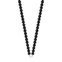 Ti Sento Ladies Silver 42cm Black Bead Necklace 3583OZ/42