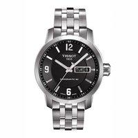 tissot gents prc200 powermatic black dial watch