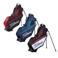 titleist players 5 stadry stand bag black red