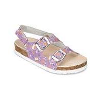 TKD Girls Flower Footbed Sandals