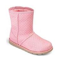 TKD Faux Fur Pull On Girls Boots Std Fit