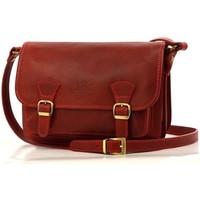 tmc naturalleather 9480 mens shoulder bag in red