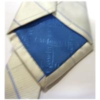 T.M Lewin Silver and blue striped Tie