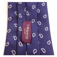 T.M Lewin Blue Patterned Tie