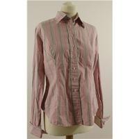 T.M Lewin Size:12 Pink Cotton Shirt