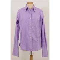 tmlewin size 16 lilac checked shirt