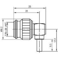 tnc connector plug right angle 50 telegrtner j01010b0012 1 pcs