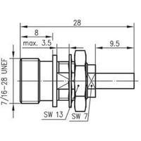 tnc connector socket build in 50 telegrtner j01011a0023 1 pcs