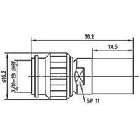 tnc connector plug straight 50 telegrtner j01010a0052 1 pcs