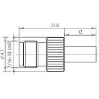 TNC connector Socket, straight 50 ? Telegärtner J01011A2265 1 pc(s)