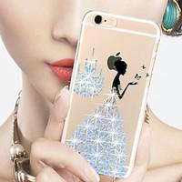 Toophone JOYLAND Relief Diamante Lucency Plastic Back Cover for iPhone 6 (Assorted Color)