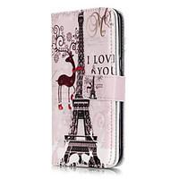 tower in paris pattern nine cards embossed pu leather material phone c ...