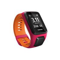 TomTom - Runner 3 Cardio GPS Watch Dark Pink/Orange Small