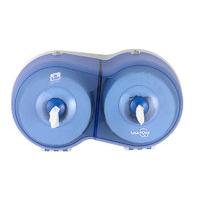 tork blue smartone mini twin toilet roll dispenser pack of 1
