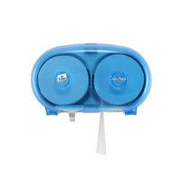tork mid size toilet paper dispenser blue plastic pack of 1