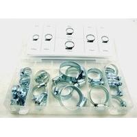 Toolzone 26pc Hose Clips In Plastic Storage Case