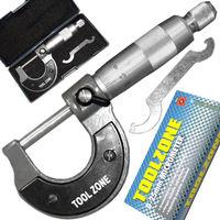 Toolzone 0-25mm Micrometer In Case Hi-quality