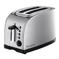 Toaster Silver Brushed Stainless Steel 2 Slice 850w
