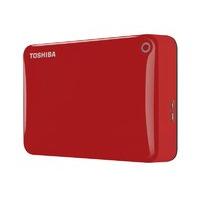 Toshiba Canvio Connect II 2TB Portable External Hard Drive 2.5" USB 3.0 - Red