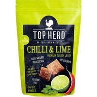 Top Herd Turkey Jerky 8 x 35g Bags Chilli Lime