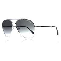 Tom Ford Indiana Sunglasses Shiny Rhodium 18B 60mm