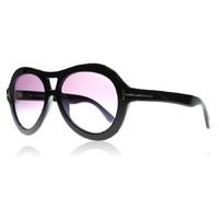 Tom Ford Isla Sunglasses Shiny Black 01Z 56mm