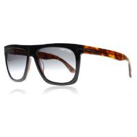 Tom Ford Morgan Sunglasses Shiny Black Havana 05B 57mm