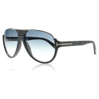 Tom Ford Dimitry Sunglasses Black and Silver 02W