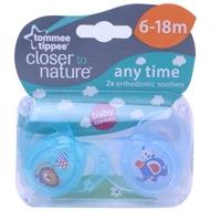tommee tippee boys any time soothers 6 18m