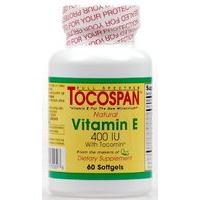 tocospan natural vitamin e 400iu 60sgels