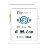 toshiba sdhc flashair w 02 wifi 8gb class 10 sd f08airbl8