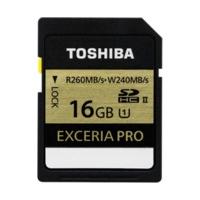 toshiba sdhc 16gb exceria pro class 10 uhs ii sd xpro16uhs28