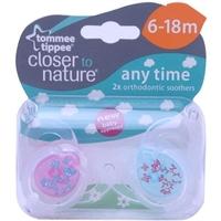 tommee tippee girls any time soothers 6 18m