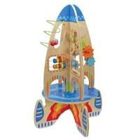 Topway Wooden Activity Rocket Toy