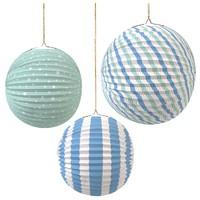 Toot Sweet Blue and Green Paper Party Lanterns