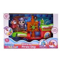 Toddler Bath Time Stick On Pirate Ship Playset