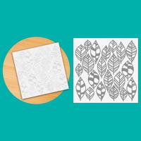 TODO Lots of Leaves Pattern 6x6 Embossing Folder 330594