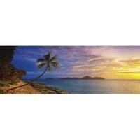 Tokoriki Island Sunset - Mamanuca Islands, Fiji - Panoramic Jigsaw Puzzle